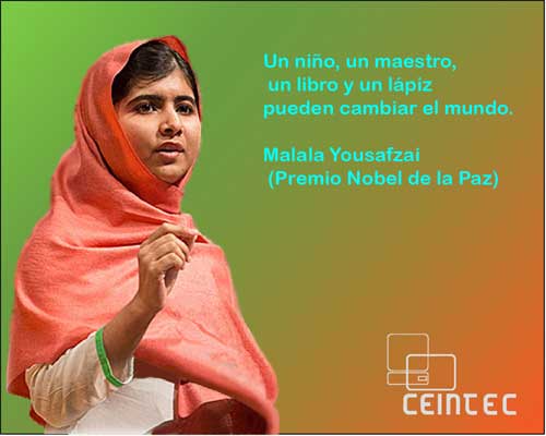 Frase De Malala Yousafzai De Educacion Ensenanza Trabajo Fortuna Ceintec